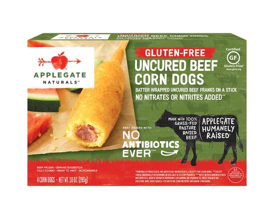 Applegate Naturals · Applegate Gluten Free Uncured Beef Corn Dogs (10 oz)