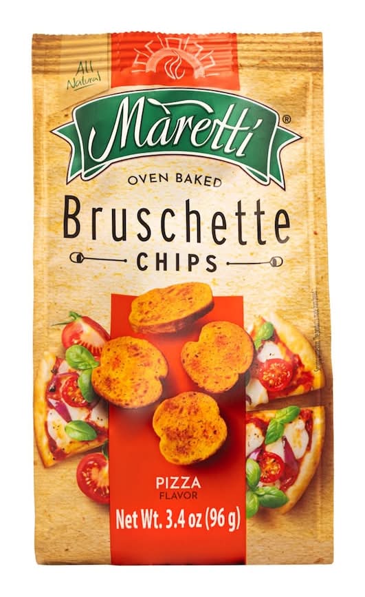 Maretti Pizza Flavored Bruschhette Chips.