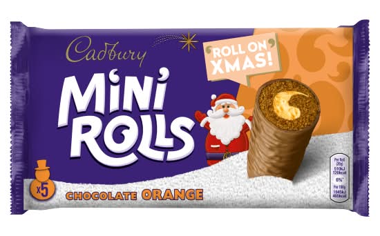 Cadbury Orange, Mini Chocolate Rolls (5 pack)