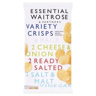 Essential Waitrose & Partners Variety Crisps (6 ct)