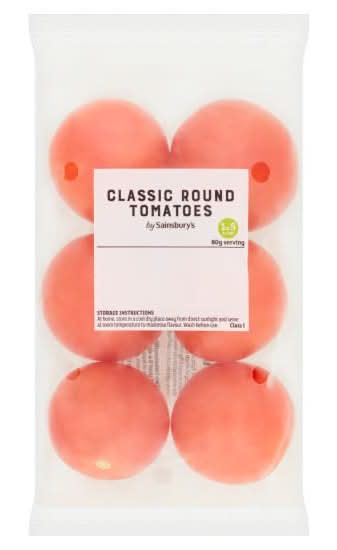Sainsbury's Classic Round Tomatoes (6 pack)