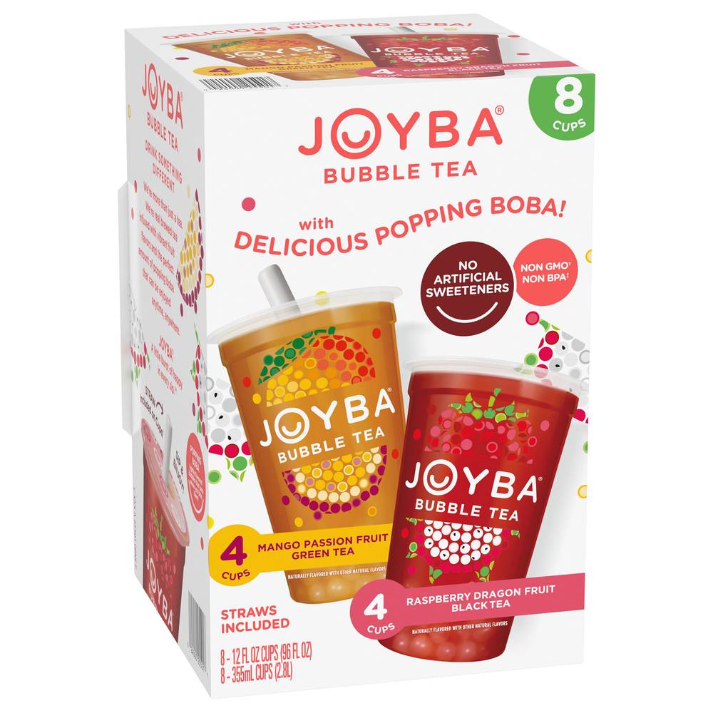 Joyba Bubble Tea Variety, 12 fl oz, 8-count