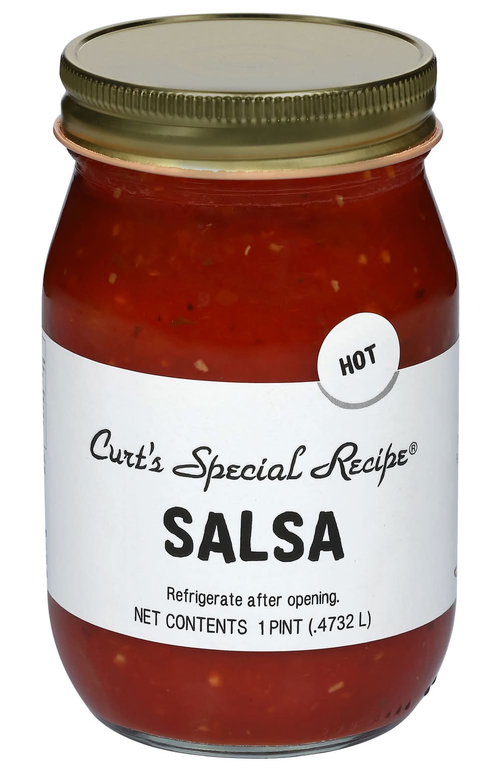 Curt's Salsa Hot Special Recipe Sauce (1 pint)