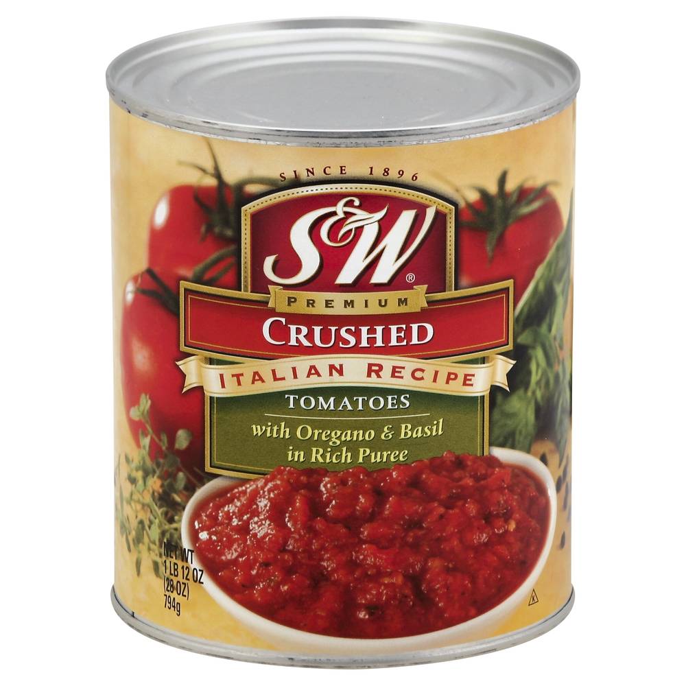 S&W Crushed Italian Tomatoes Puree With Oregano & Basil