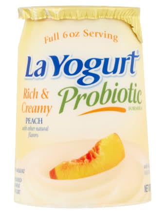 La Yogurt Low Fat Probiotic Blended Yogurt, Peach (6 oz)