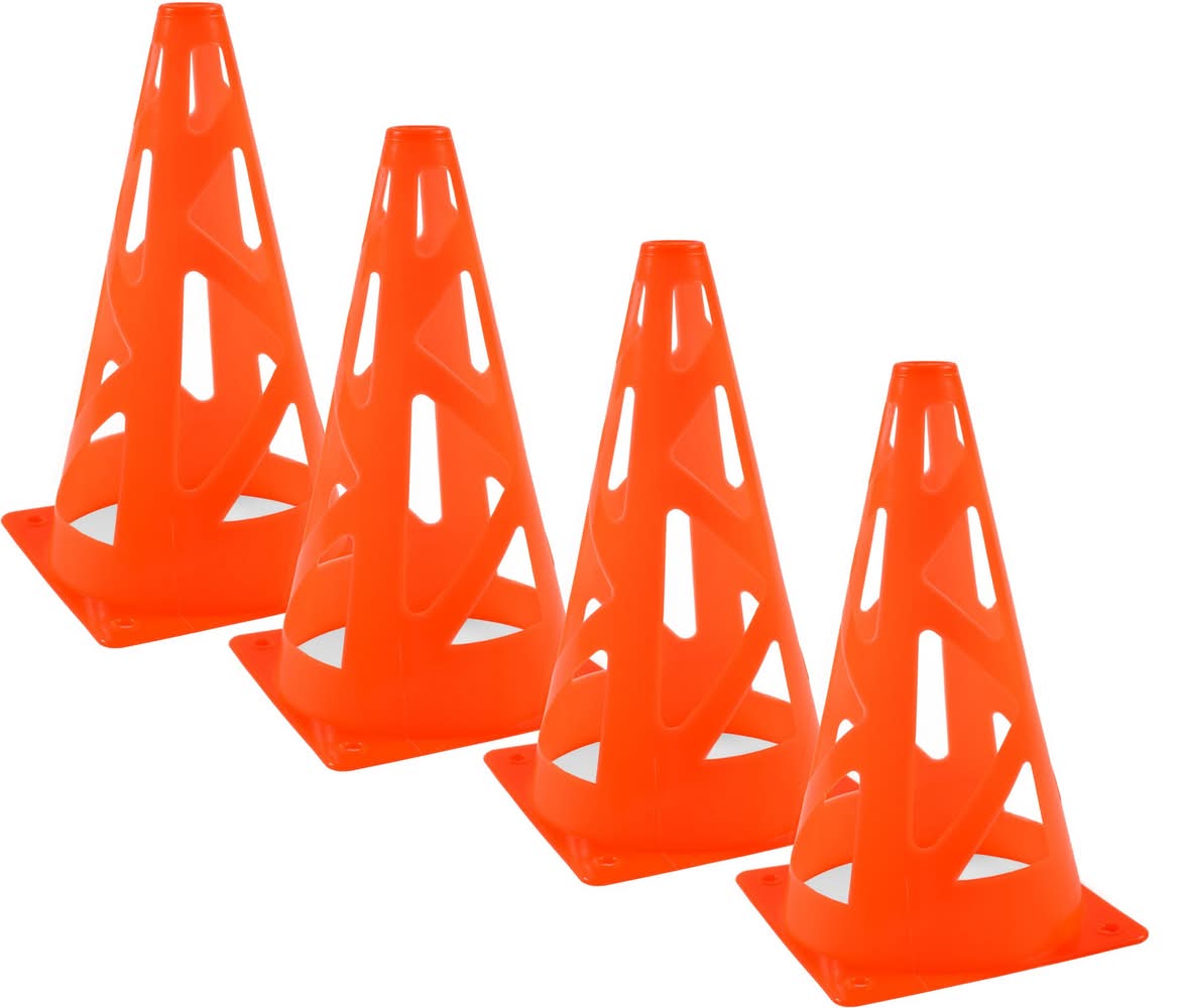 Tandem 9" Tall Cones - 4 Pack (Orange)