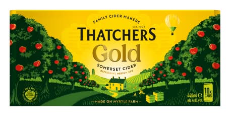 Thatchers Gold Somerset Cider (10 x 440ml)