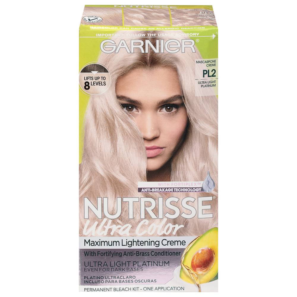 Garnier Mascarpone Creme Pl2 Ultra Light Platinum Permanent Bleach Kit