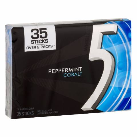 5 Peppermint Cobalt Gum 35 Count