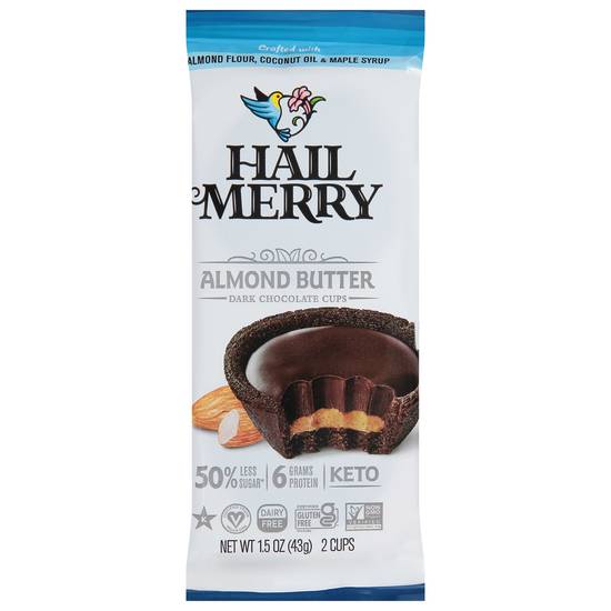 Hail Merry Almond Butter Dark Chocolate Cups (2 ct)