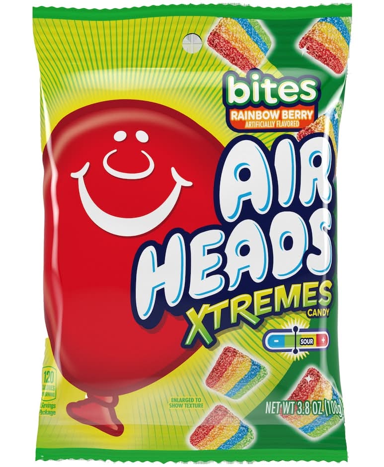 Airheads Xtremes Bites Candy, Rainbow Berry (3.8 oz)