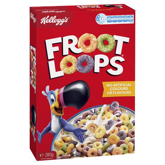 Kellogg's Froot Loops Breakfast Cereal 285g