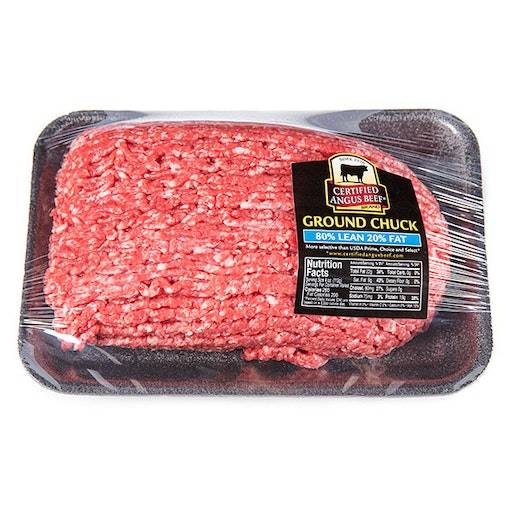 Market District Beef Ground Chuck, 80% Lean 20% Fat, Angus