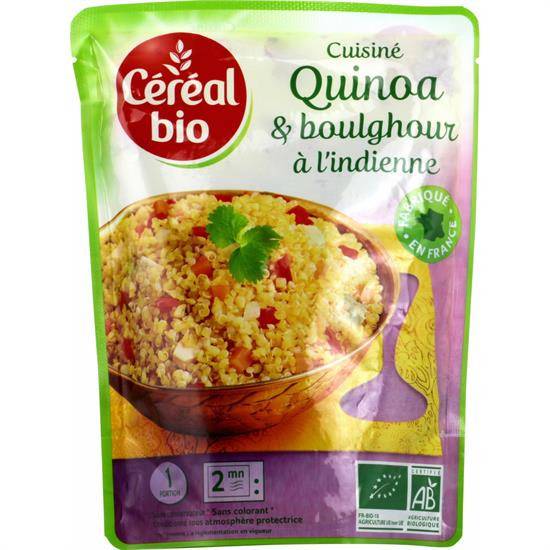 Quinoa & boulghour à l'indienne bio CEREAL - le sachet de 220 g