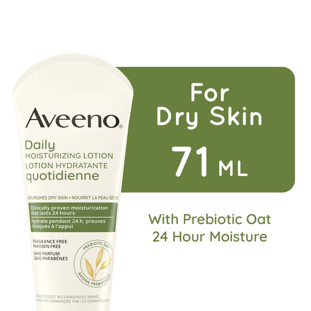 Aveeno Daily Moisturizing Body Lotion, Unscented (71 ml)