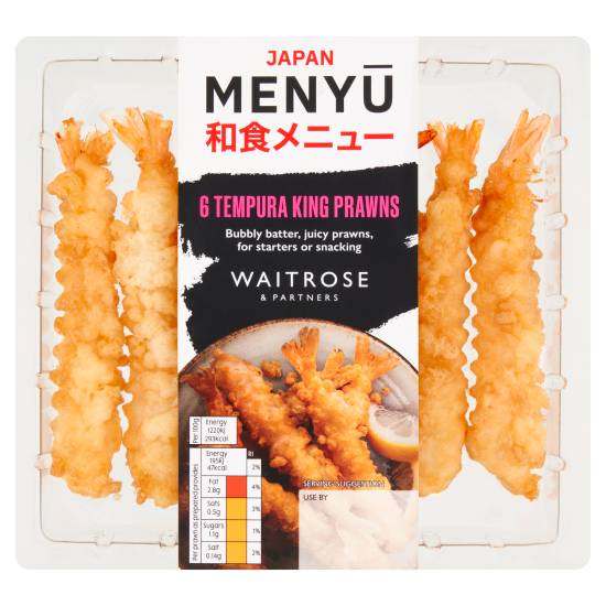 Waitrose & Partners Tempura King Prawns (6ct)