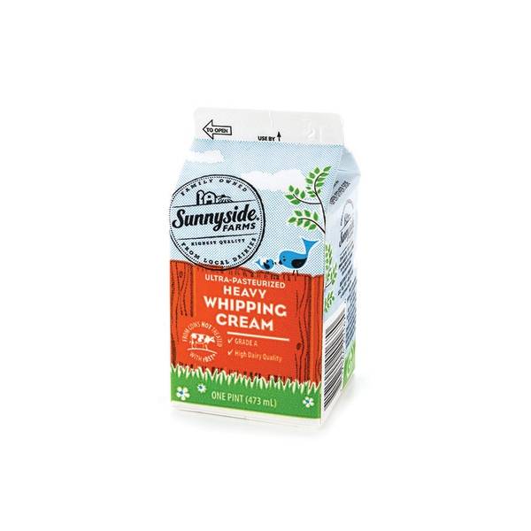 Sunnyside Farms Ultra-Pasteurized Heavy Whipping Cream (473 ml)