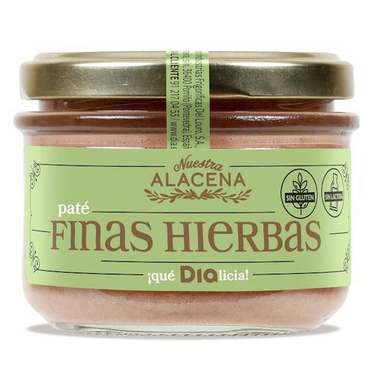 Paté a las finas hierbas Nuestra Alacena frasco 125 g