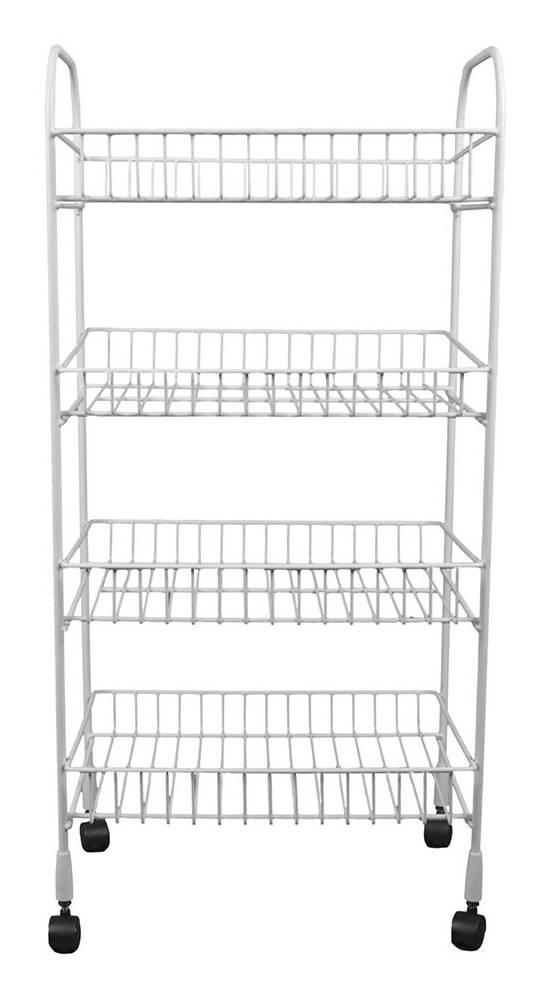 Carrito rodante de 88.65 x 44.81 x 31.42 cm blanco