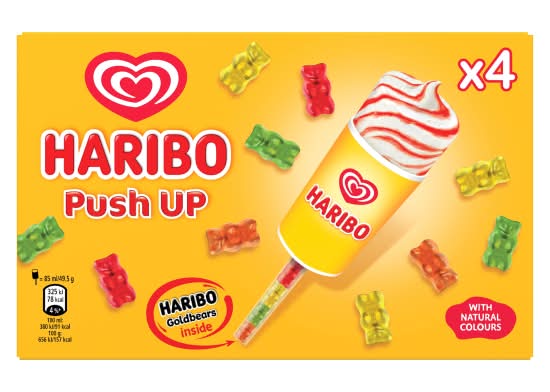 Haribo Heartbrand Push-Up Ice Cream (4 pack)
