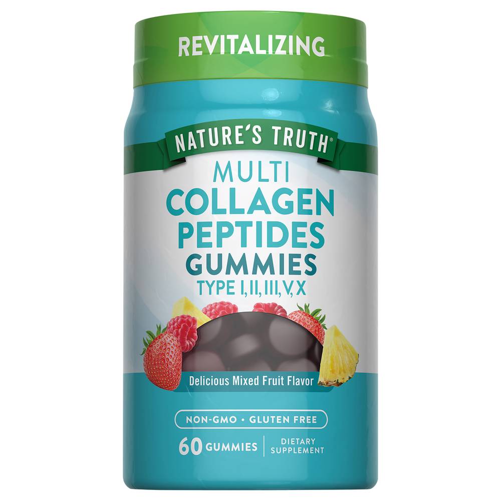 Nature's Truth Natural Mixed Fruit Flavor Multi Collagen Gummies (7.2 oz)