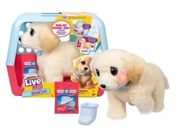 Little Live Pets Ouchies Retriever, Peluche Interactivo +5 años