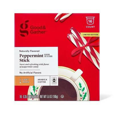 Good & Gather Light Roast Coffee, Peppermint (5.6 oz, 16 ct)