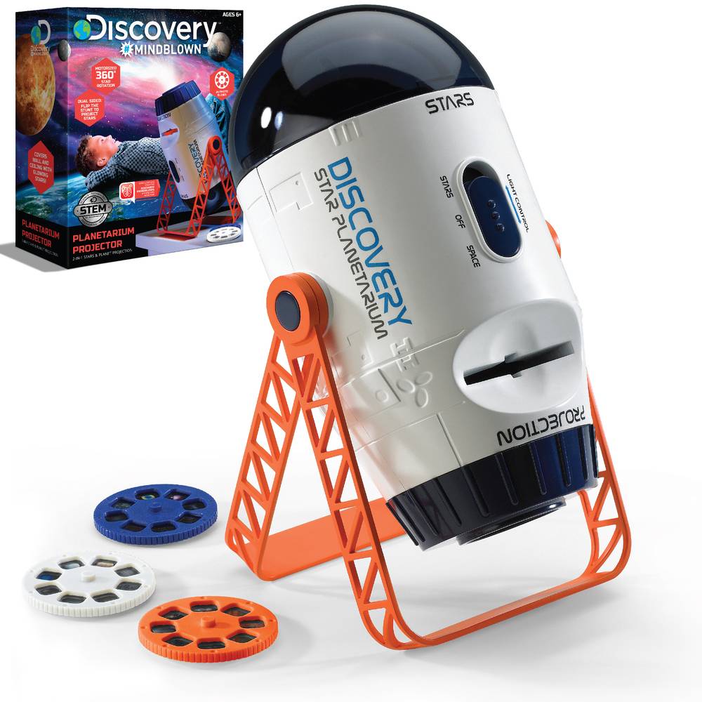 Discovery Mindblown Planetarium Projector Stars & Planet Toy, 2-in-1