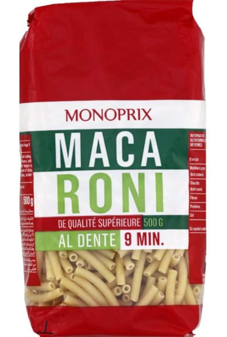 Monoprix - Macaroni de qualité supérieure (500g)