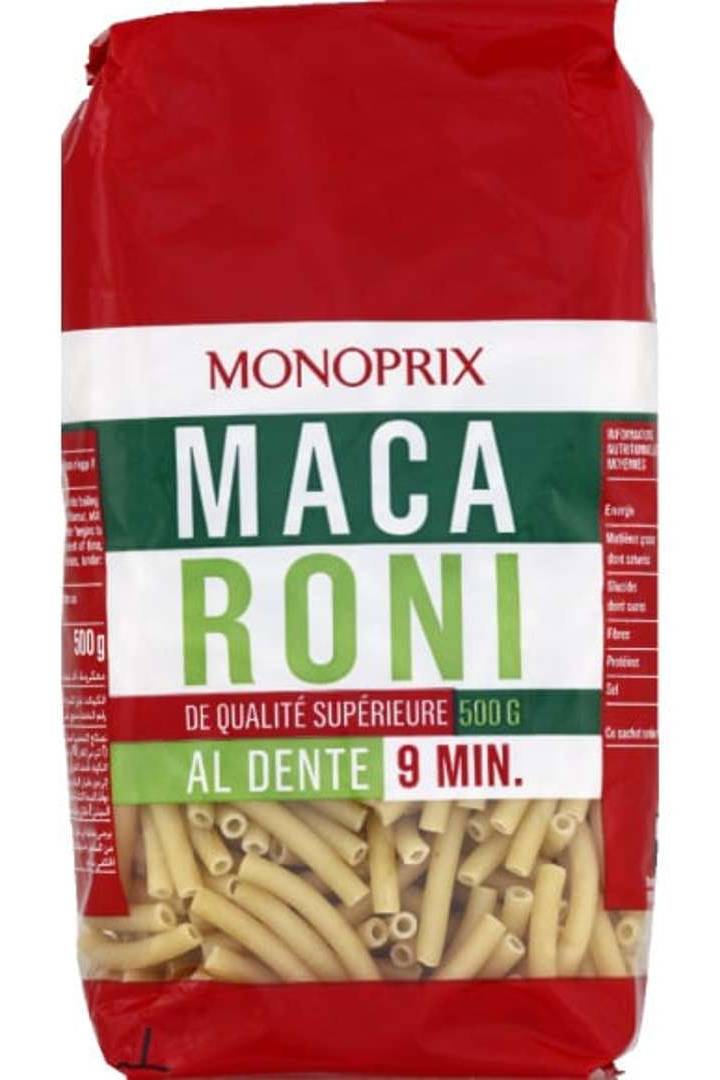 Monoprix - Macaroni de qualité supérieure (500g)