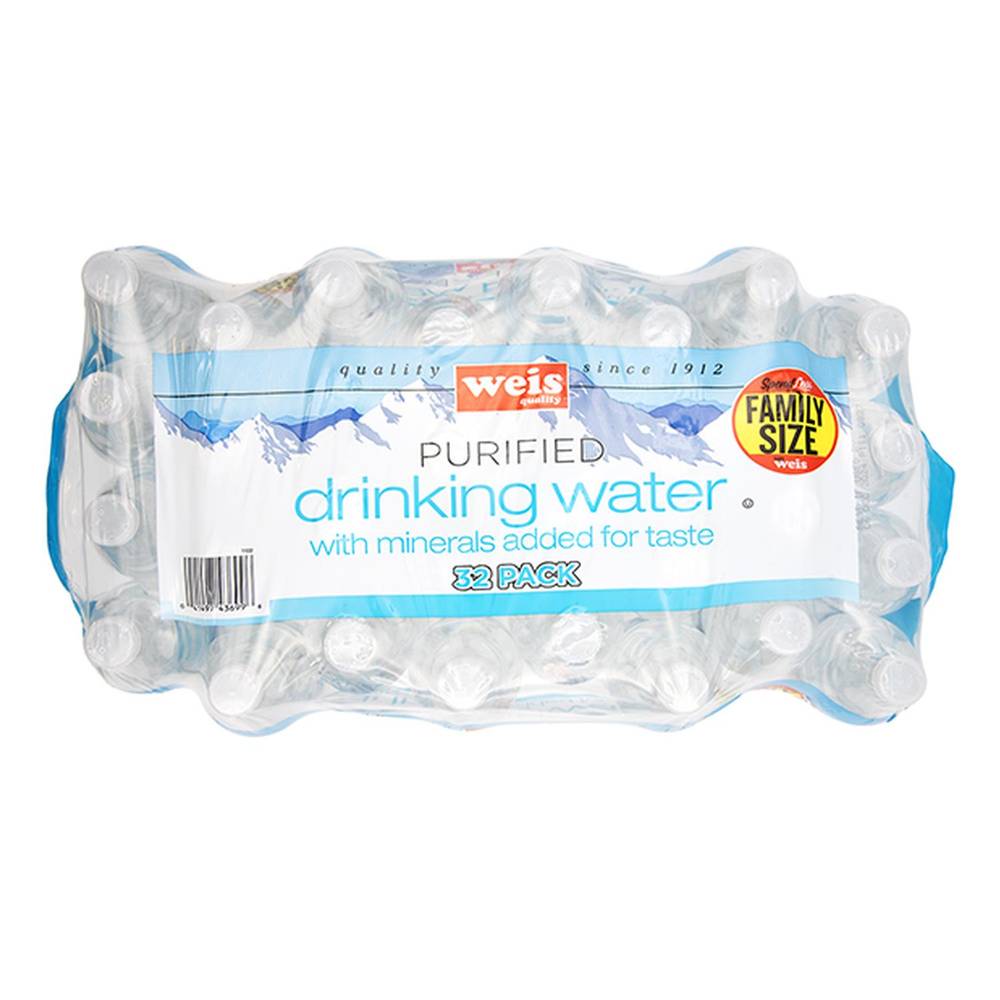 Weis Purified Drinking Water (32 x 16.9 fl oz)