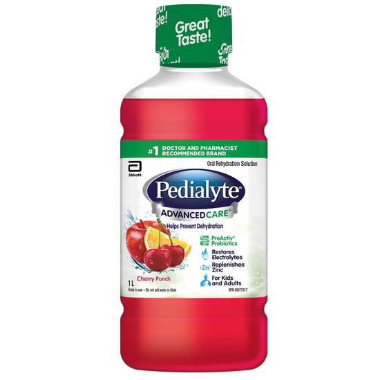 Pedialyte Cherry Punch Electrolyte Solution (1 L)