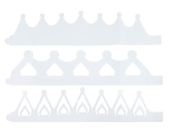 Creatology Paper Crowns For Age 4+, 23.5 In x 5.5 In, White (12 ct)