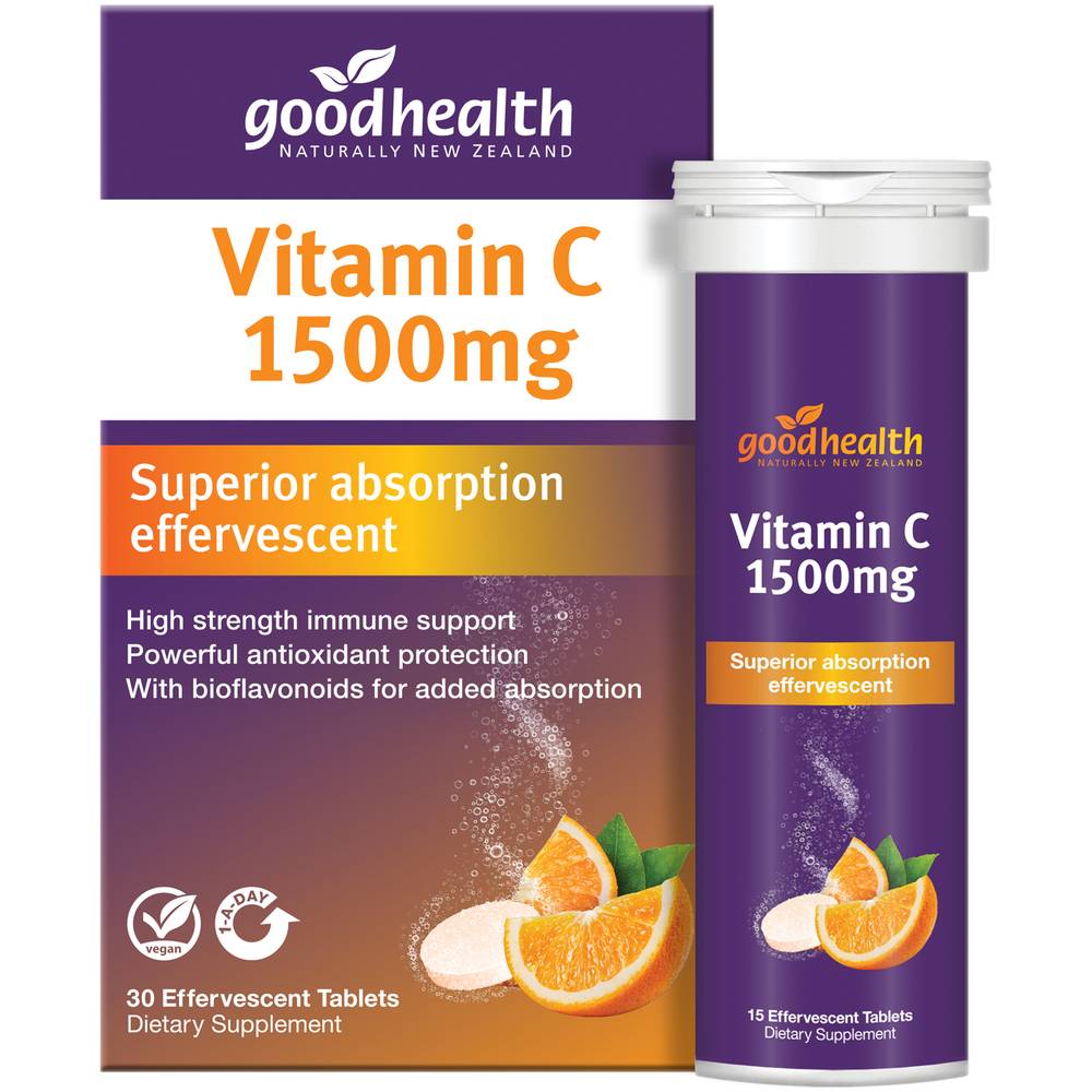 Good Health Good Health Vitamin C 1500mg Effervescent Tablets 30s