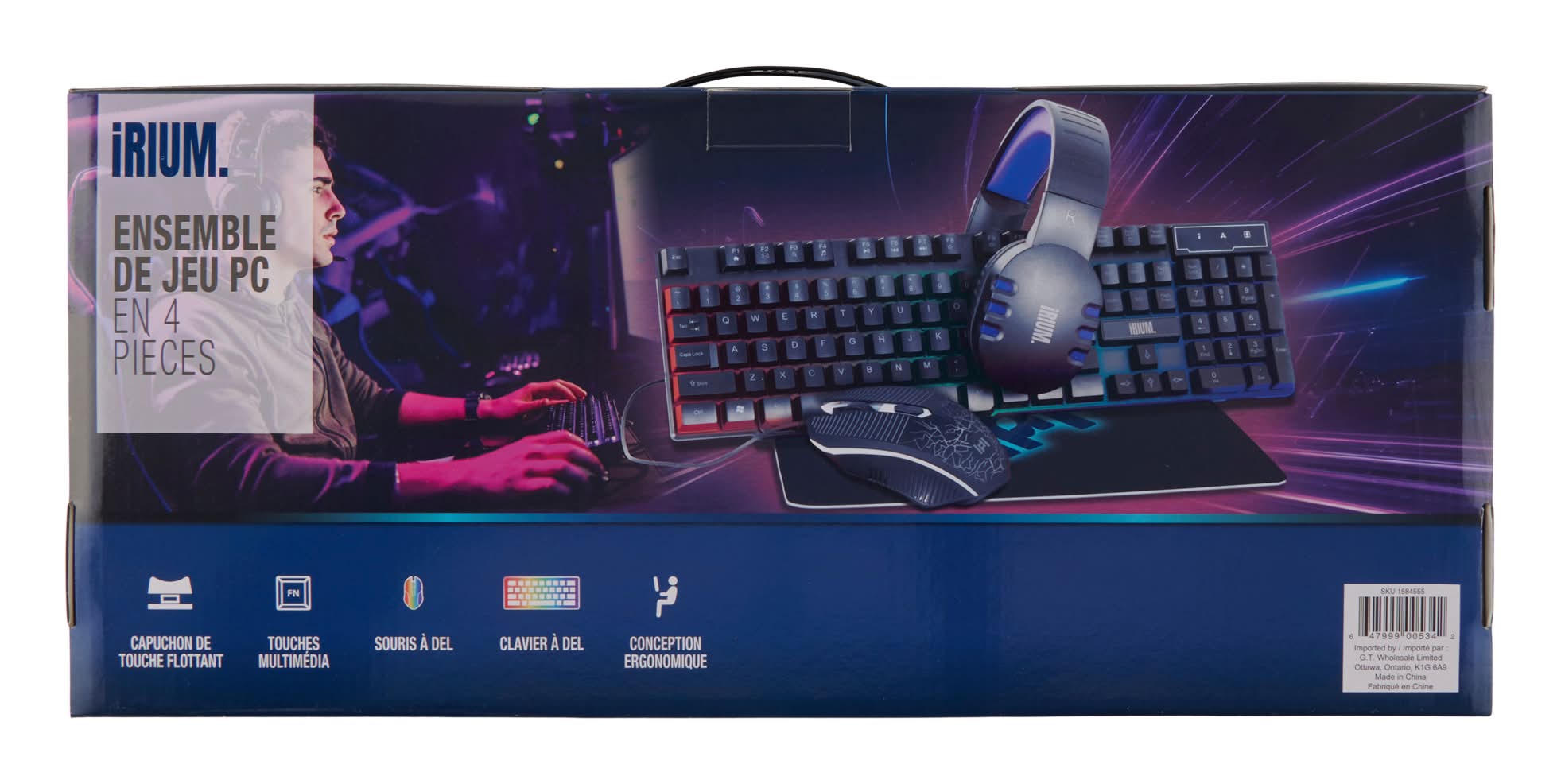 4-in-1 Gaming Set, Black