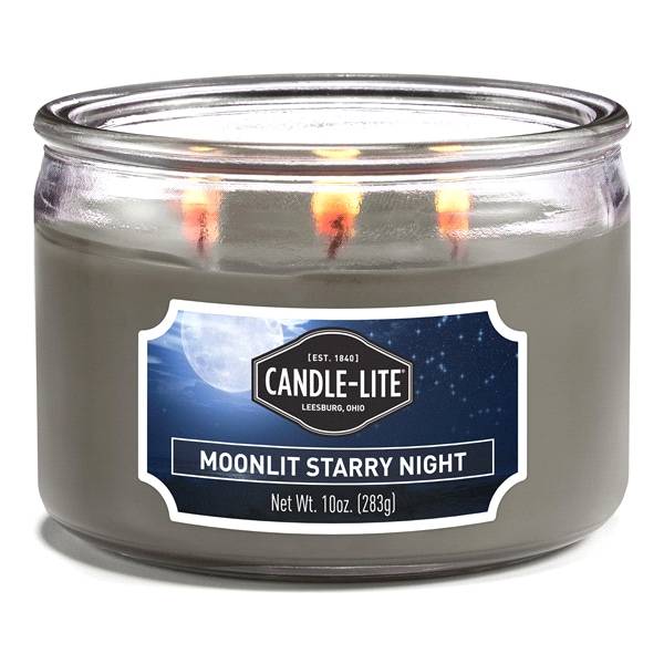 Candle-Lite Edes 3 Wick Jar Candle Moonlit Starry Night (10 oz)