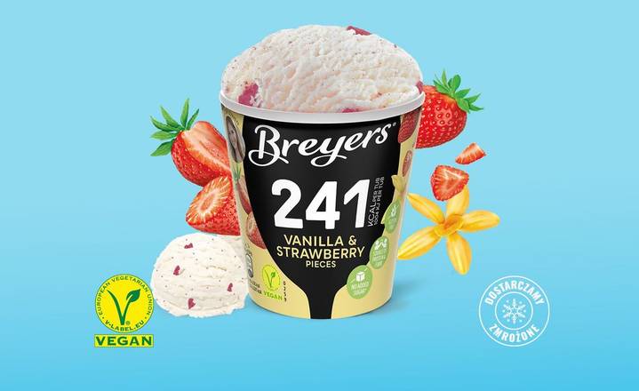 Breyers VEGAN Vanilla & Strawberry 465 ml