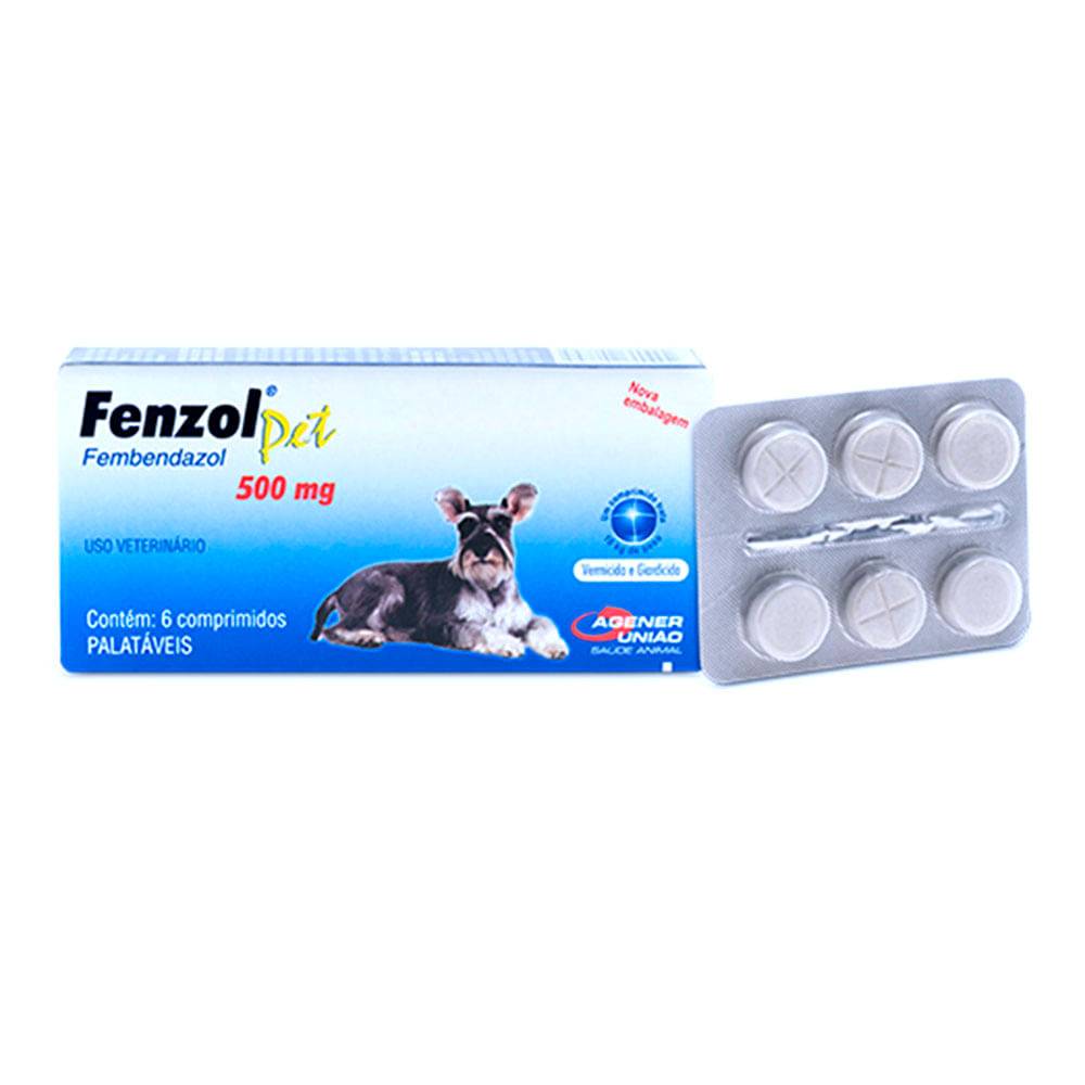 Demarc fenzol pet fembendazol 500mg (6 comprimidos)
