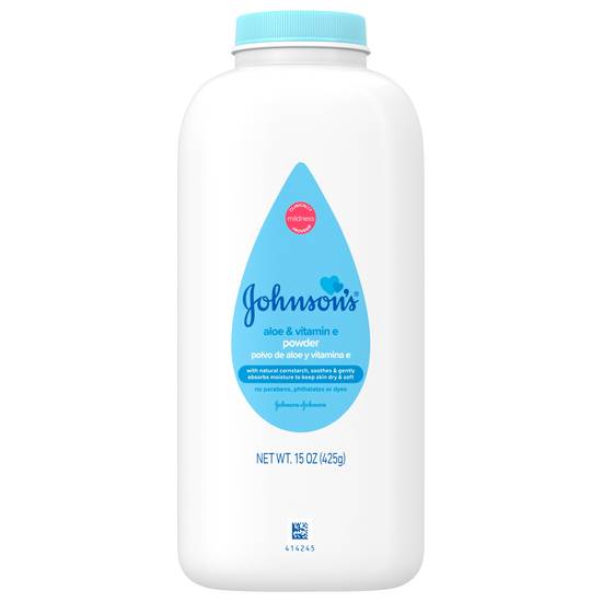 Johnson's Aloe and Vitamin E Pure Cornstarch Baby Powder