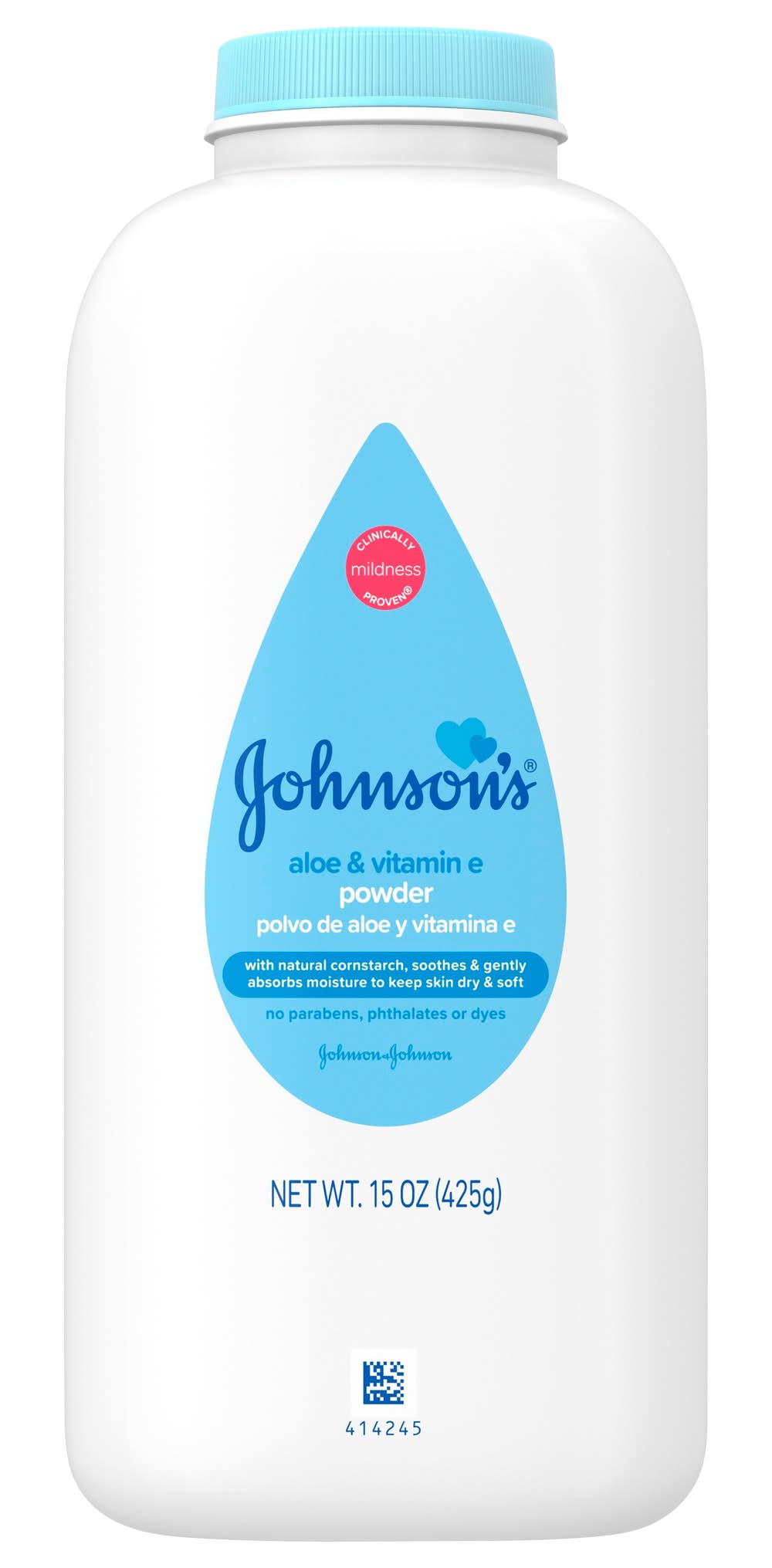 Johnson's Aloe and Vitamin E Pure Cornstarch Baby Powder (15 oz)