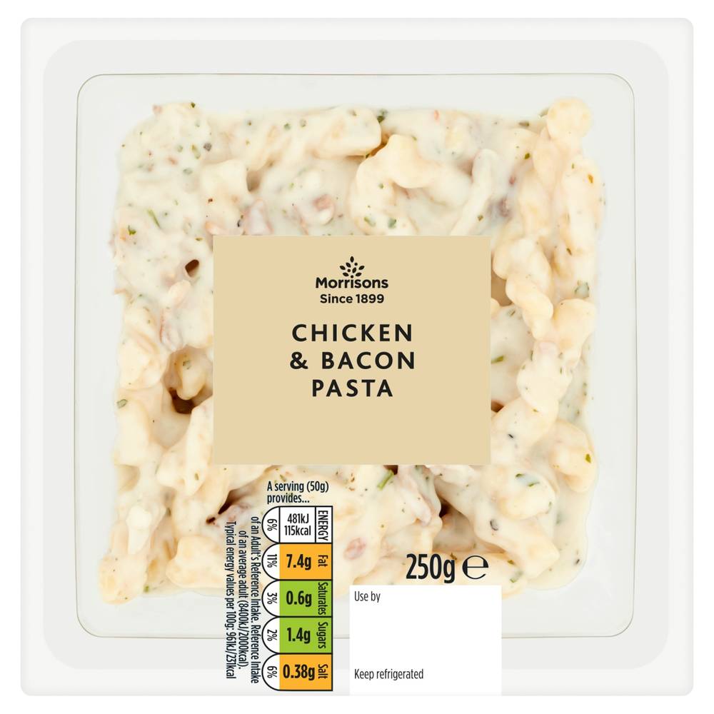 Morrisons Chicken & Bacon Pasta Salad 250G