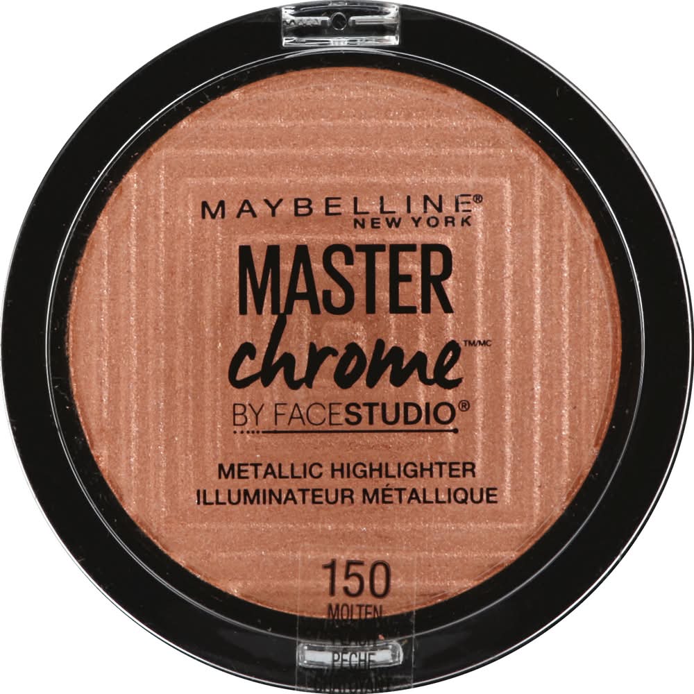 Maybelline Master Chrome Metallic Highlighter 150 Molten Peach (0.2 oz)