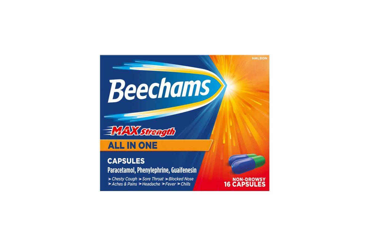 Beechams Max Strength All in One Cold and Flu Capsules x16