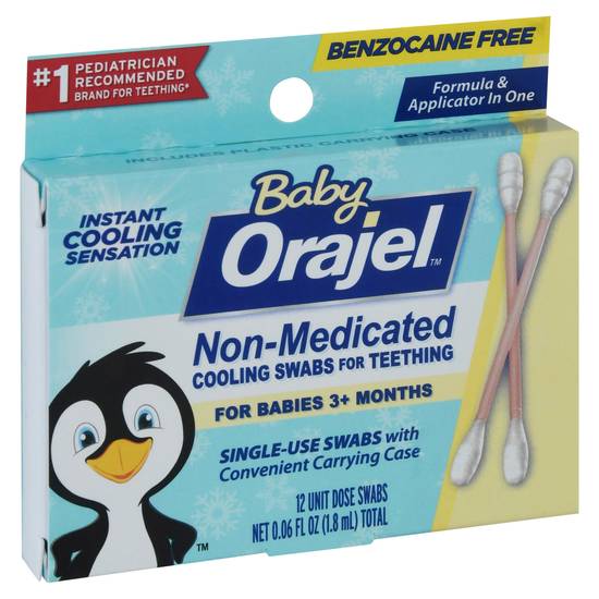 Orajel Baby Non-Medicated Cooling Swabs For Teething