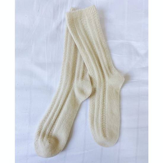 Nestwell™ Cashmere Bed Socks in Egret