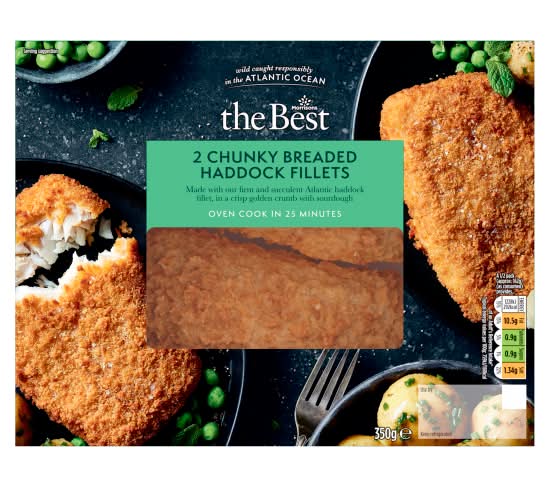 Morrisons Breaded Chunky Haddock Fillets (2 pack)