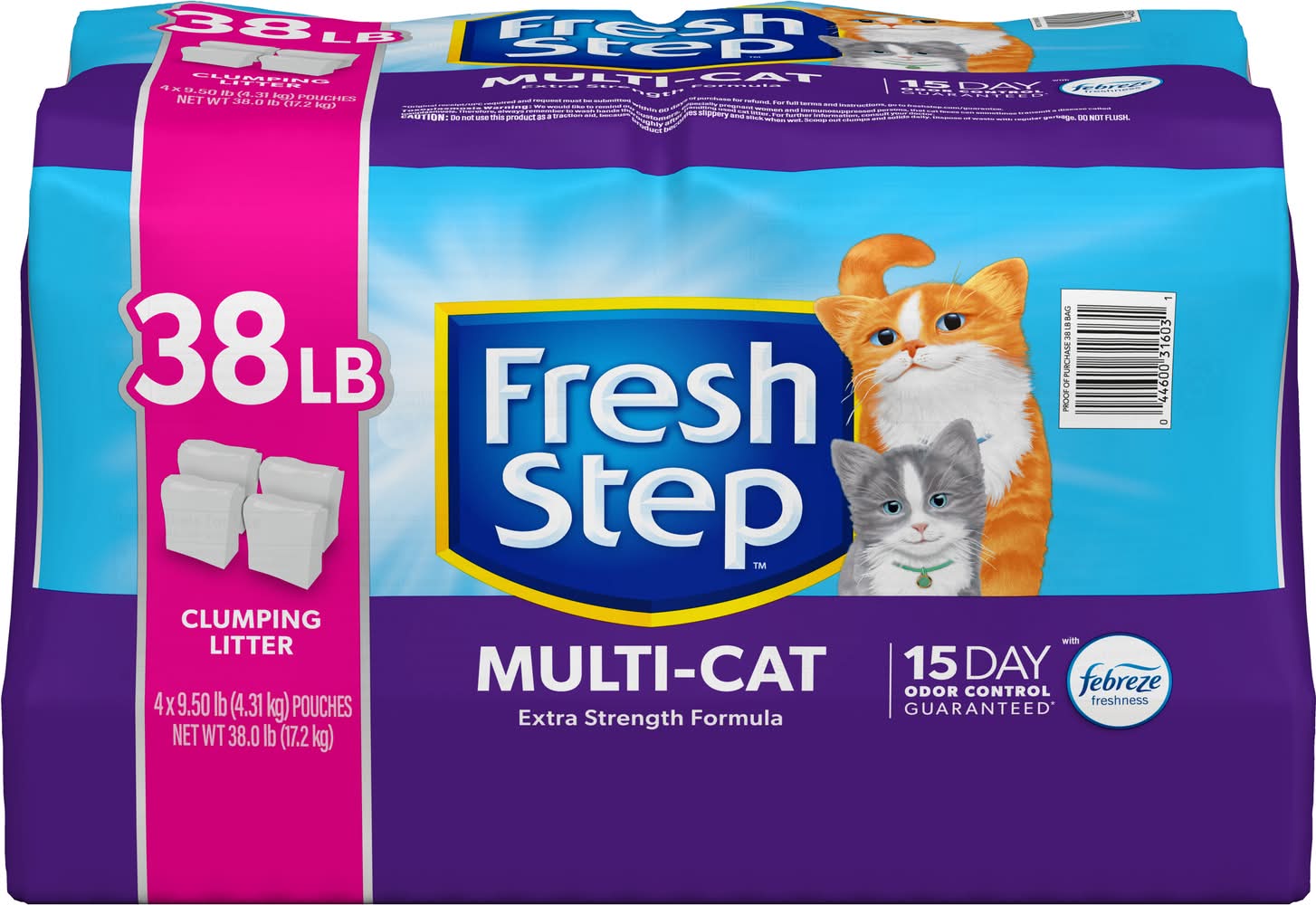 Fresh Step Clumping Litter (9.5 lbs, 4 ct)