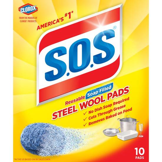 S.O.S Steel Wool Soap Pads (10 ct)