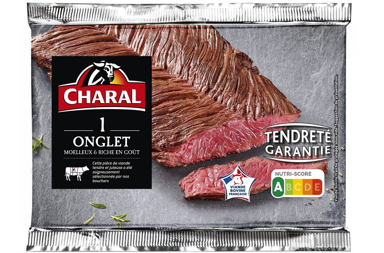 Charal - Onglet de viande bovine tranché (140g)