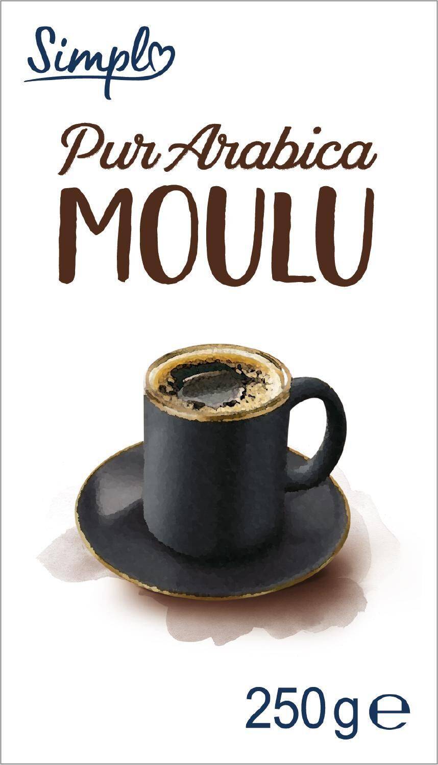 Simpl - Café moulu pur arabica (250 g)